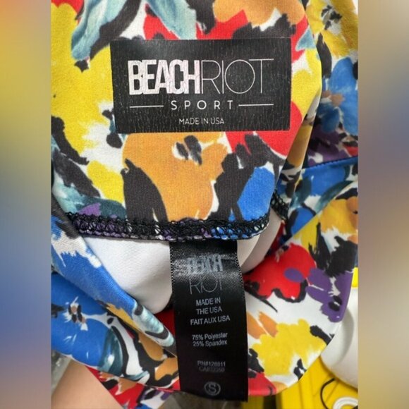 Beach Riot Piper Leggings Buttercup Floral Soft Smooth size S - Picture 9 of 9